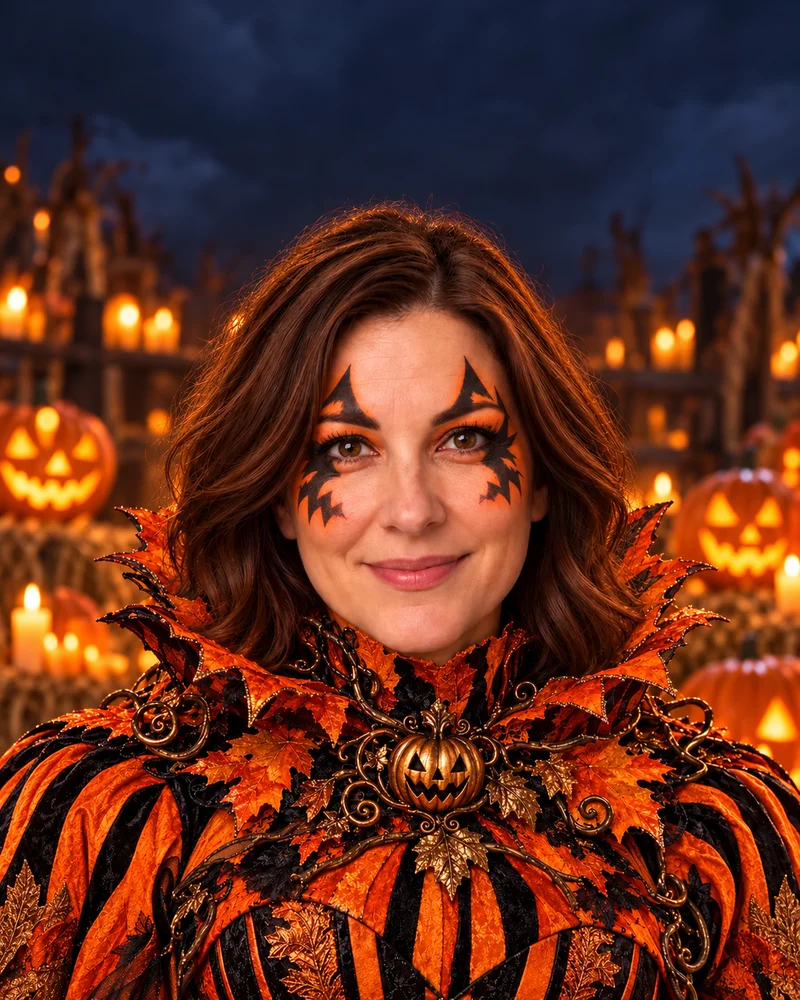 Illustrative Pumpkin Night portrait